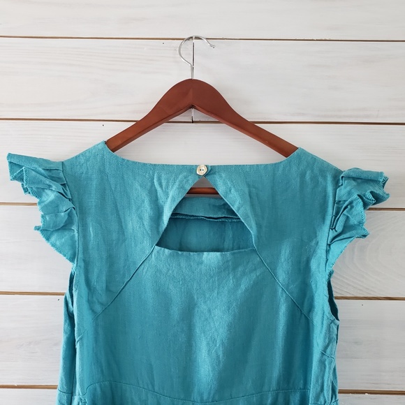 Gor & Sin Linen Apron Style Dress - Picture 4 of 7